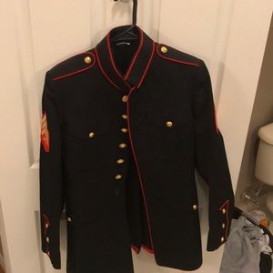 USMC Dress Blue Jacket, Alpha Coat, FROG gear